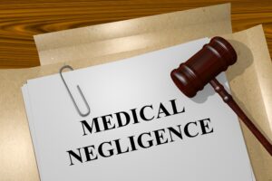 Documents relating to a medical negligence claim.