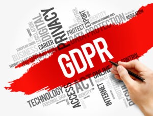A GDPR word cloud.